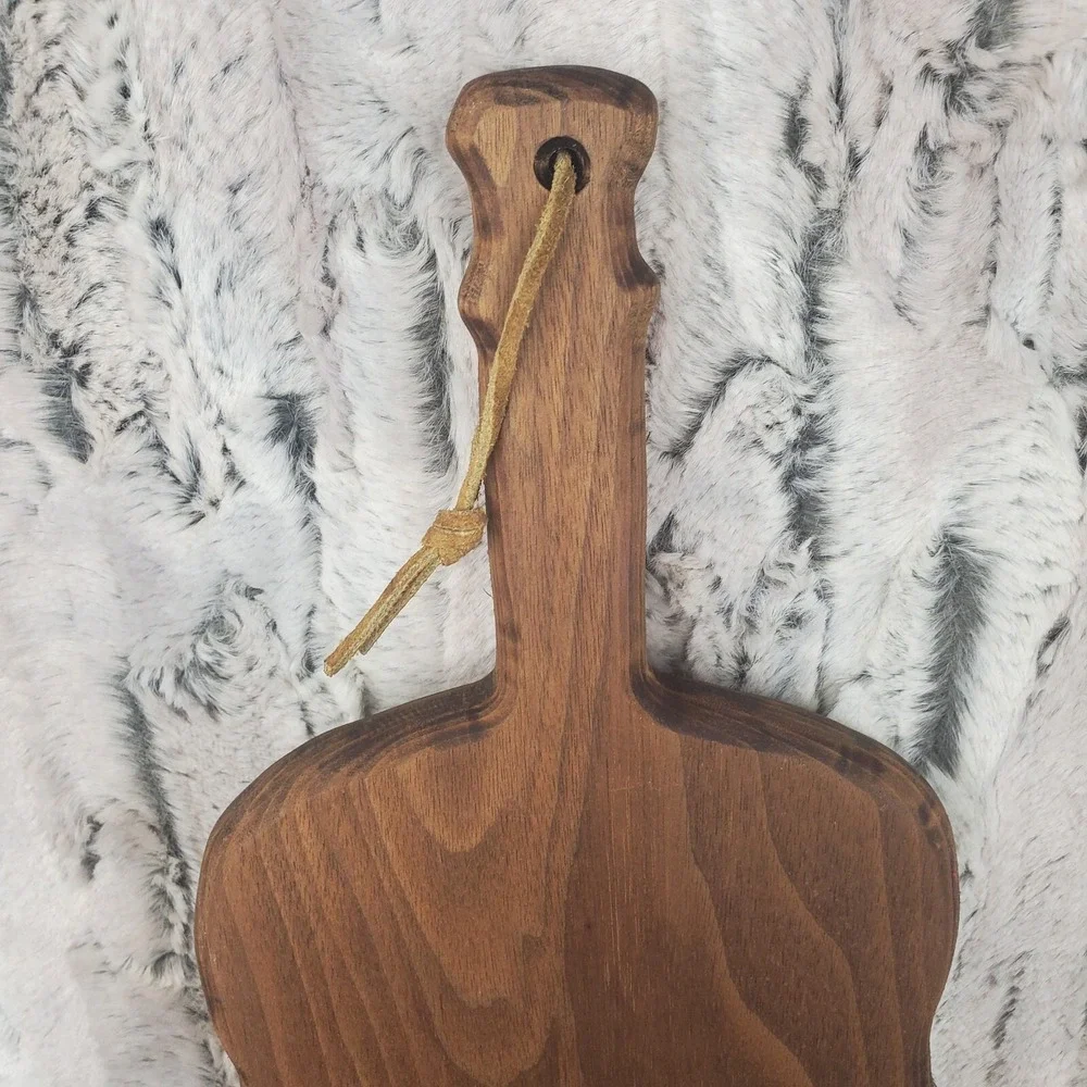 Vintage Charcuterie Violin Viola Cutting Board Wooden Musical Instrument Shape